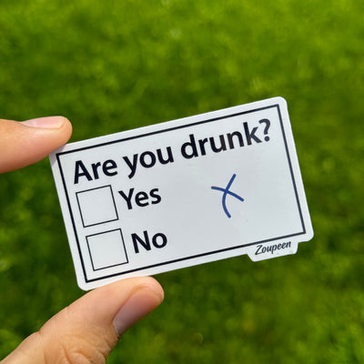 Drunk Test Sticker