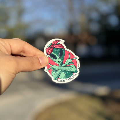 Alien Gangsta Sticker