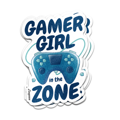 Gamer Girl in the Zone Sticker