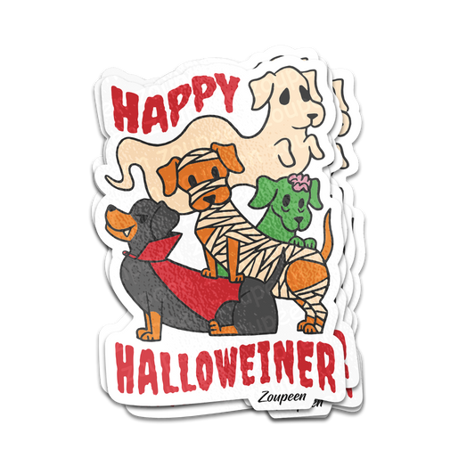 Halloweiner Dogs Sticker