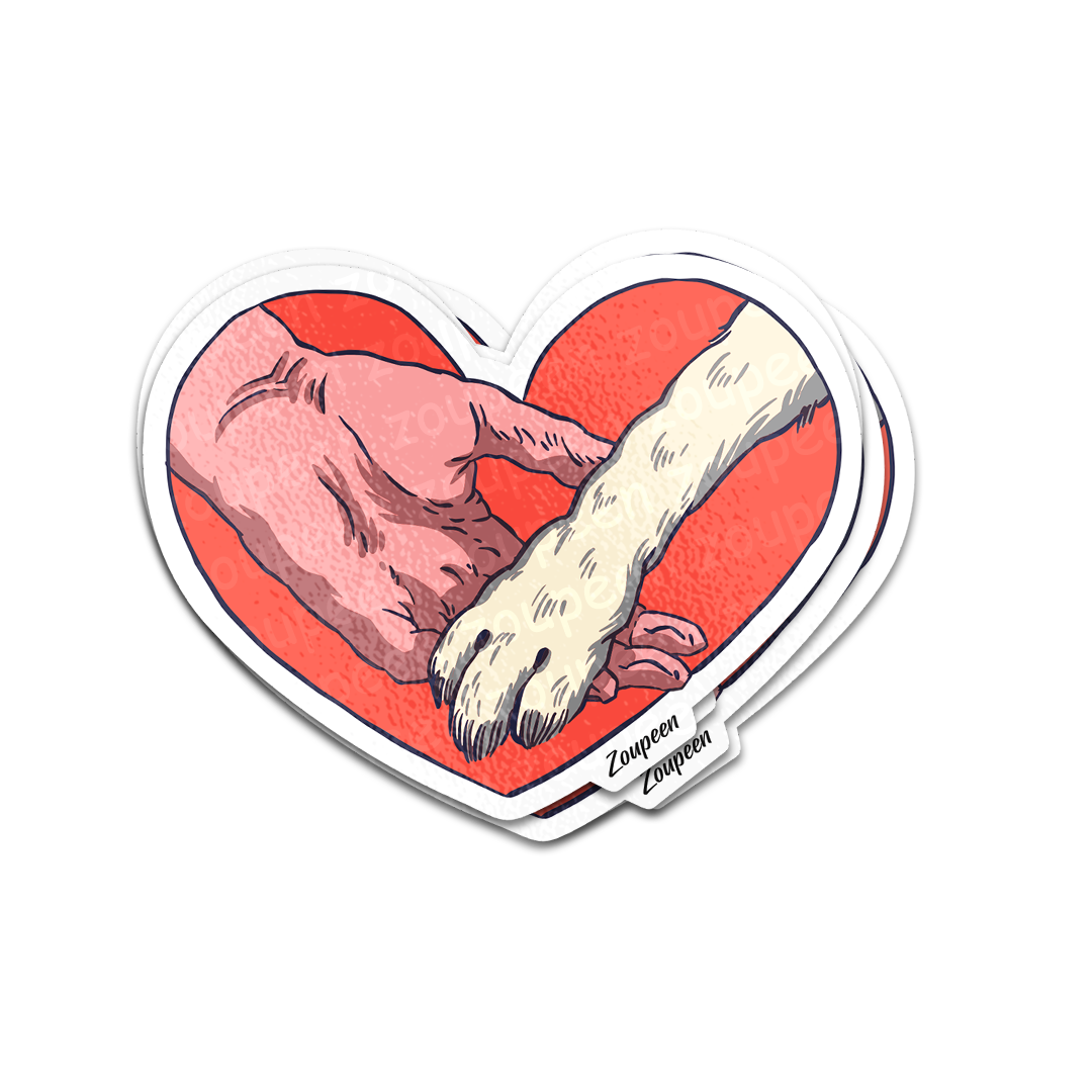 Paw Love Sticker