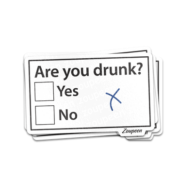 Drunk Test Sticker