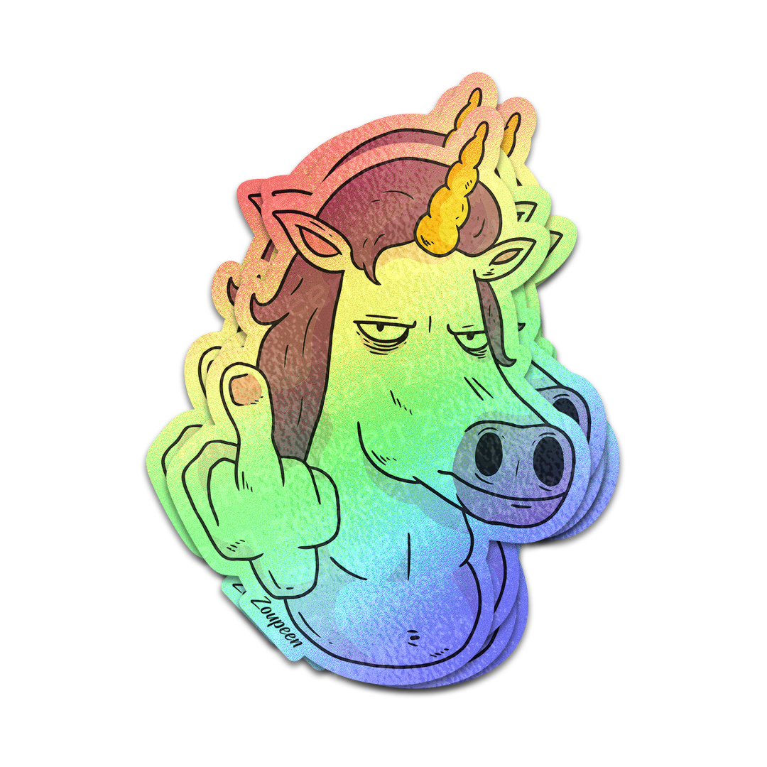 Sassy Unicorn Sticker