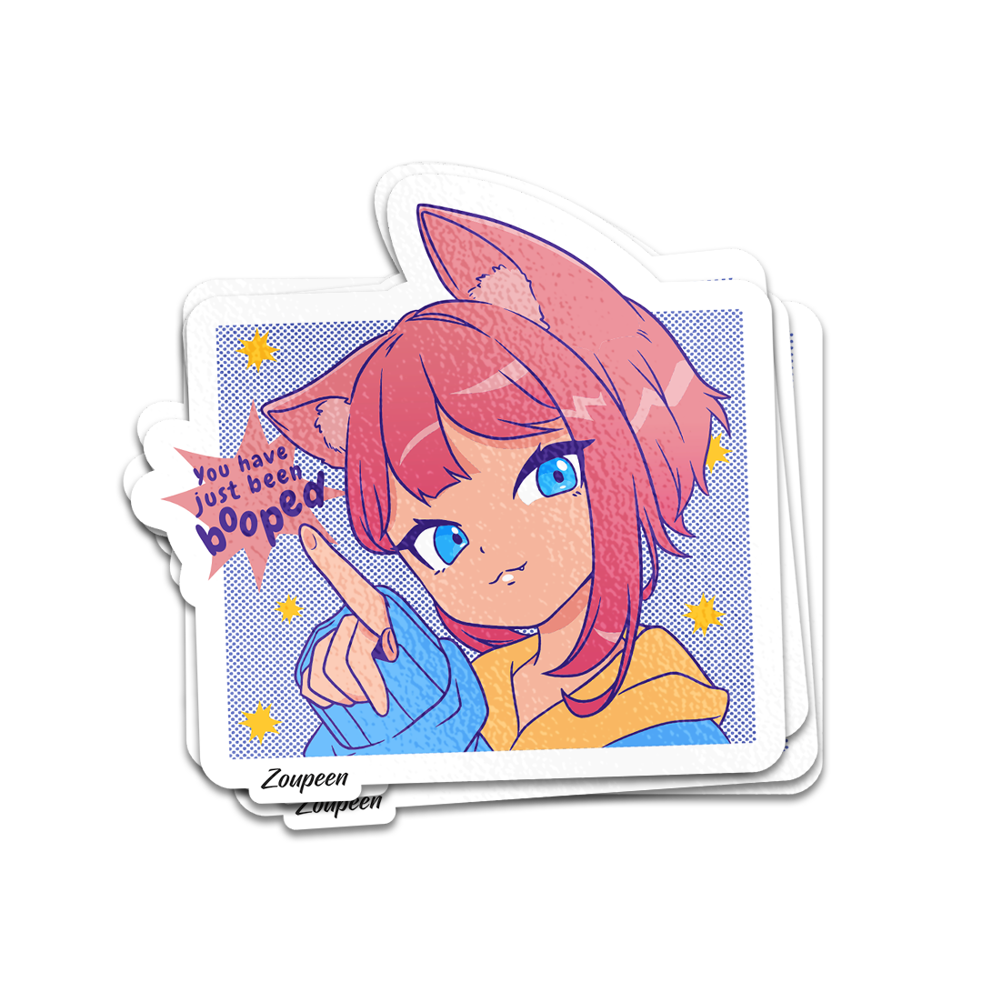 Neko Girl Boop Sticker