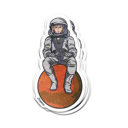 Astro Girl Sticker