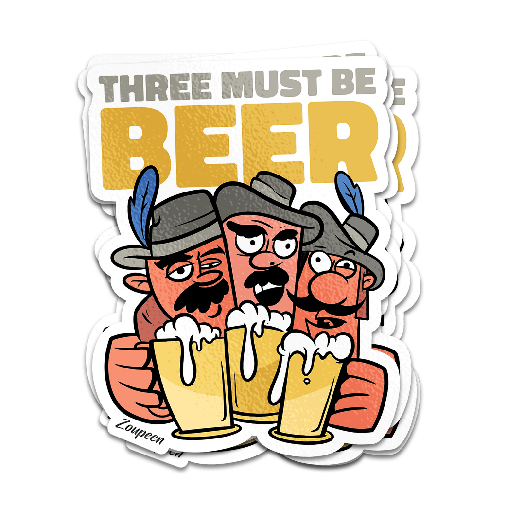 Beer Musketeers Sticker