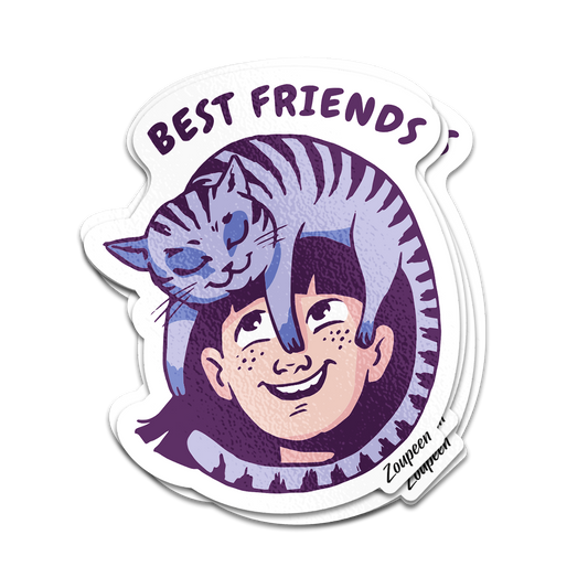 Feline Friendship Sticker