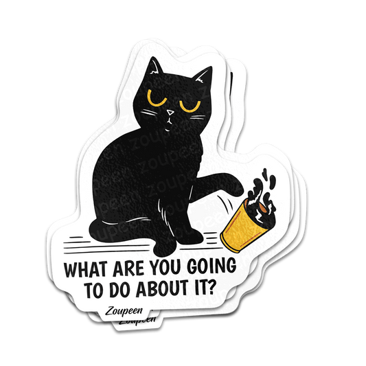 Rebellious Cat Sticker