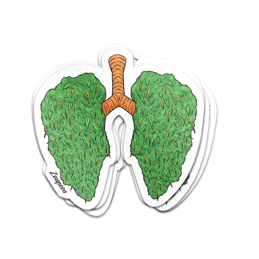 Cannabis Lungs Sticker