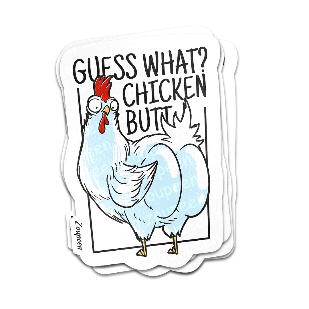 Chicken Butt Sticker