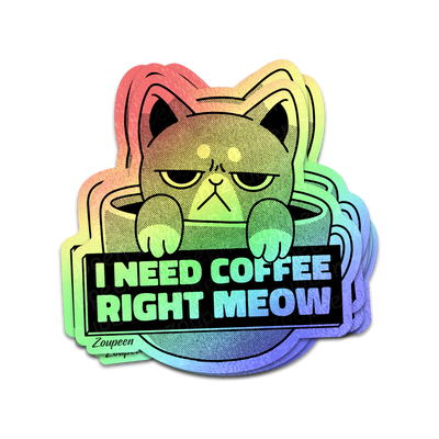 Coffee Cat Sticker