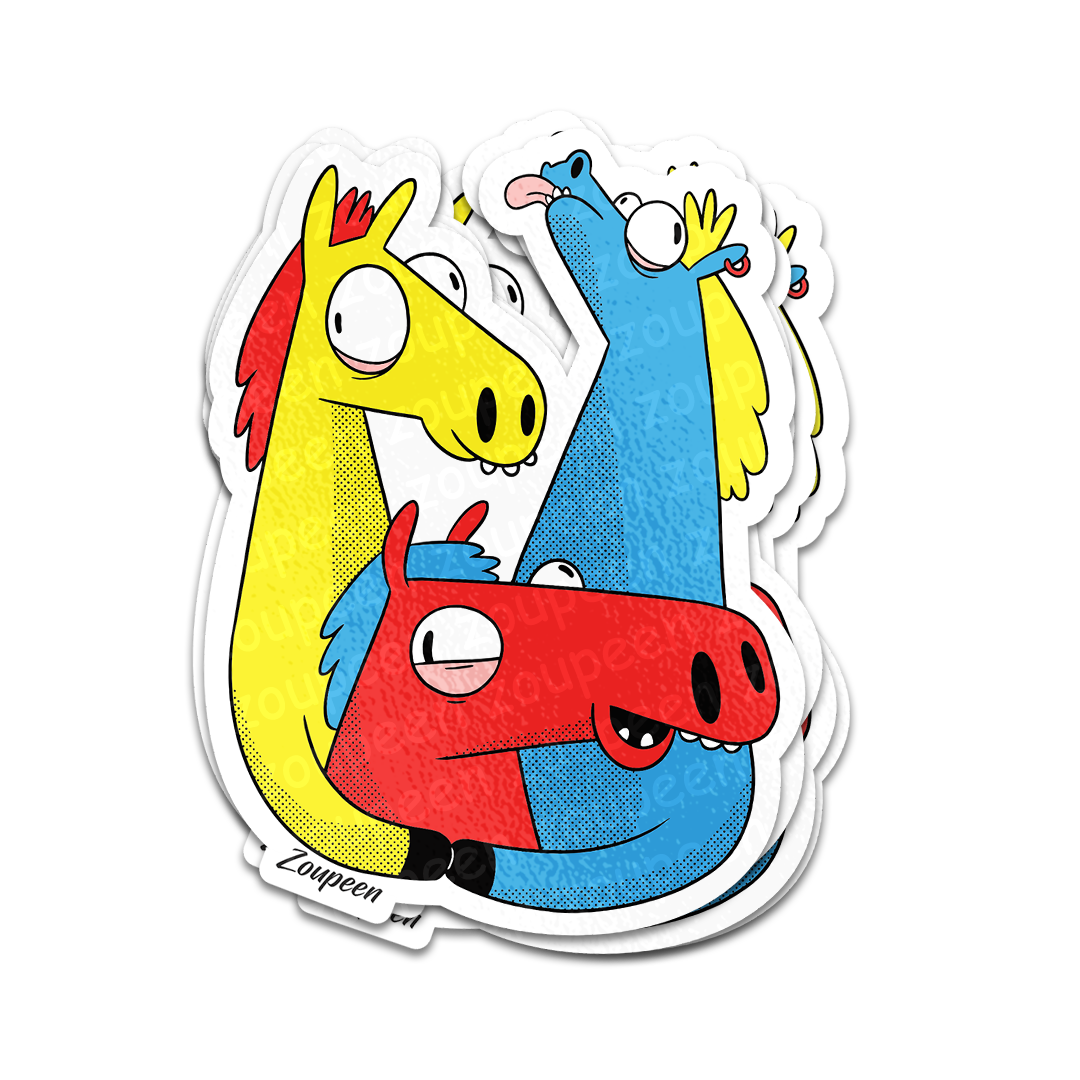 Crazy Horses Sticker