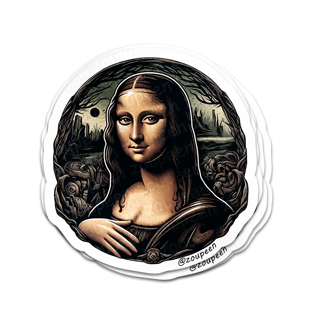 Dark Mona Lisa Sticker