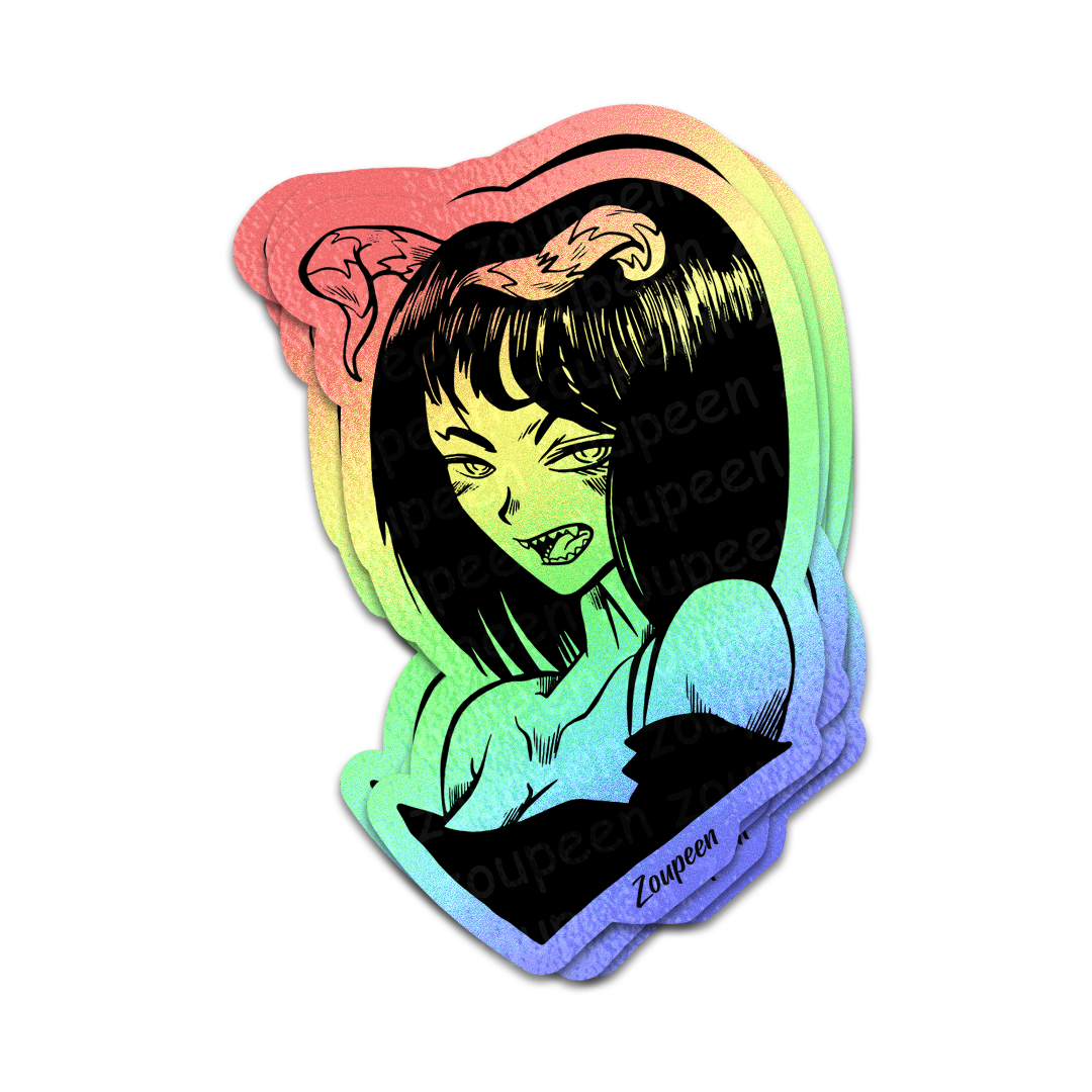 Enchanted Demon Girl Sticker