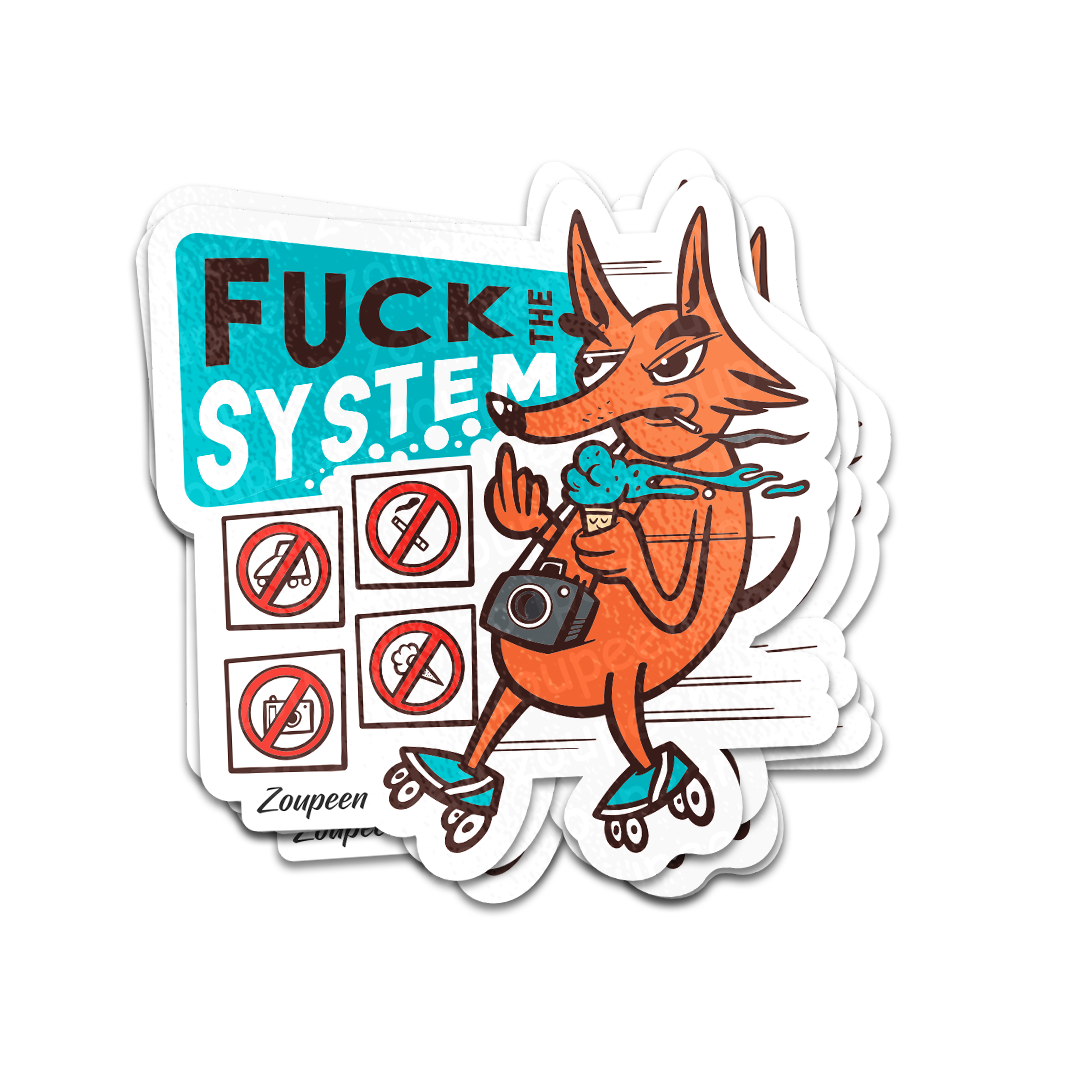 Rebel Fox Sticker