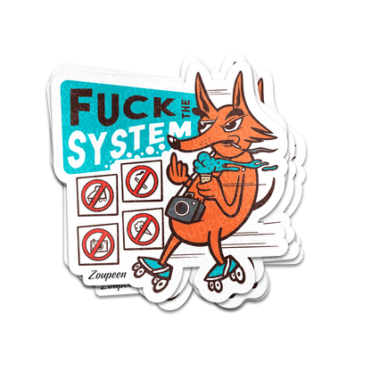 Rebel Fox Sticker