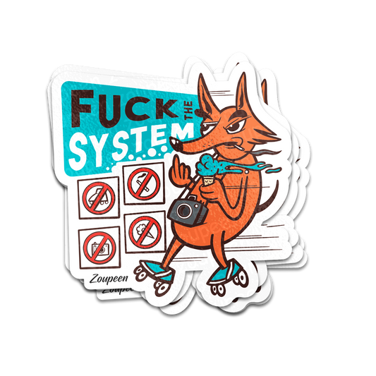 Rebel Fox Sticker