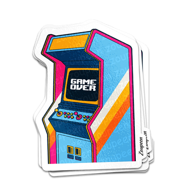 Retro Game Over Sticker