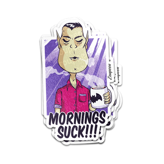 Grumpy Vampire Sticker