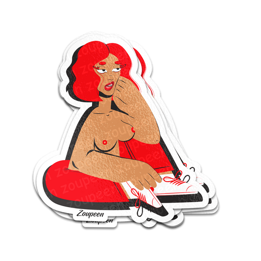 Hot Girl Sticker