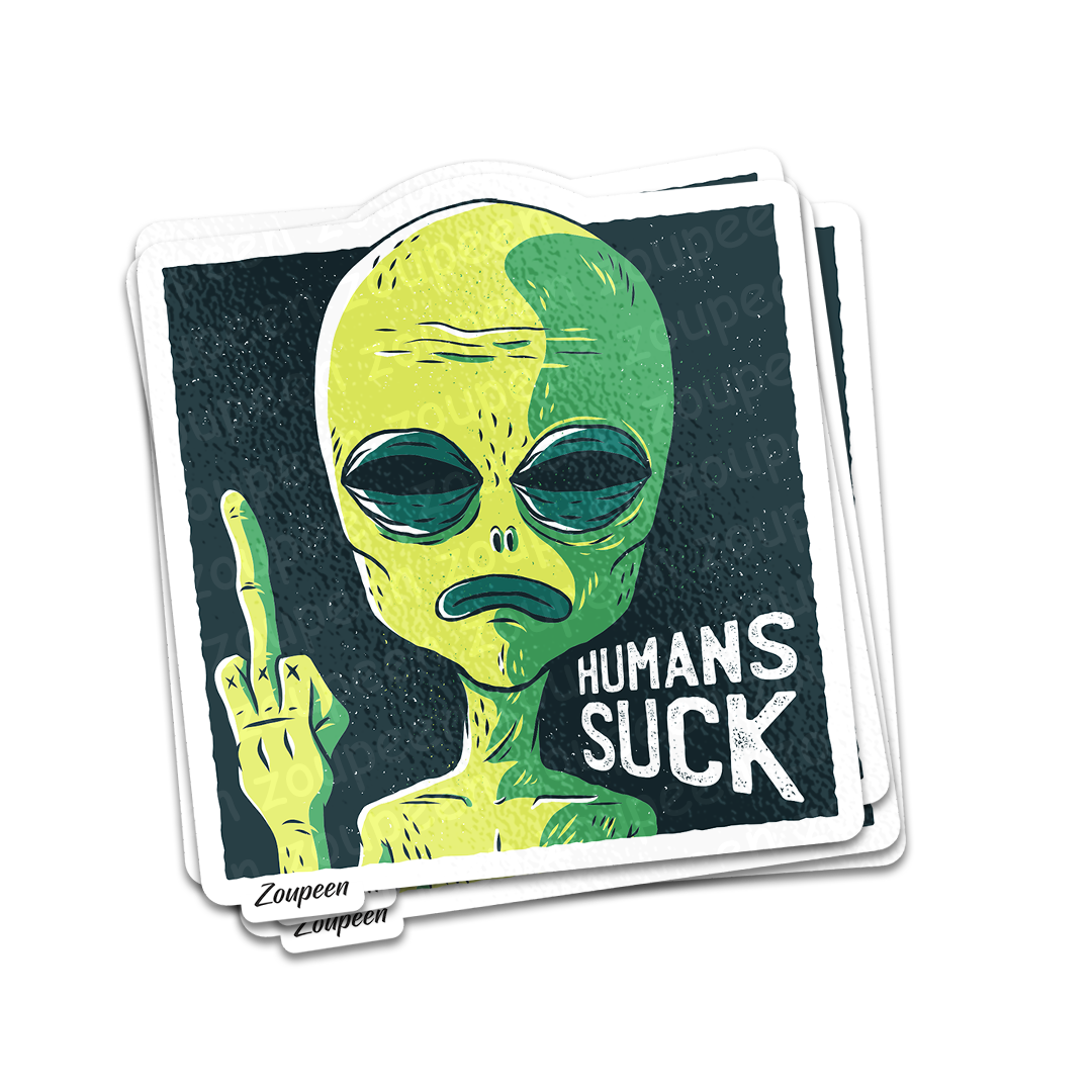 Humans Suck Sticker