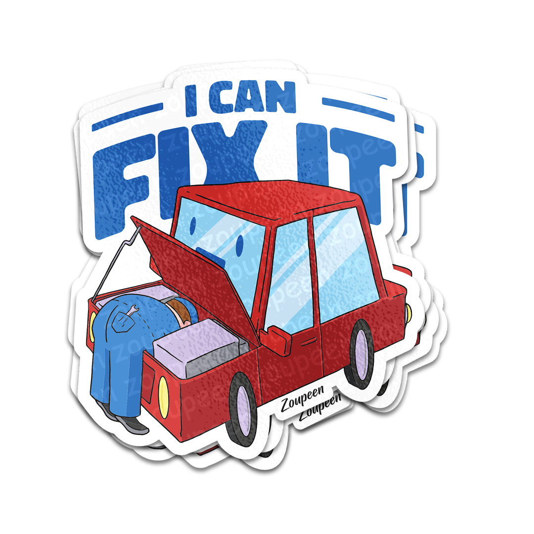 Fix-It Car Sticker