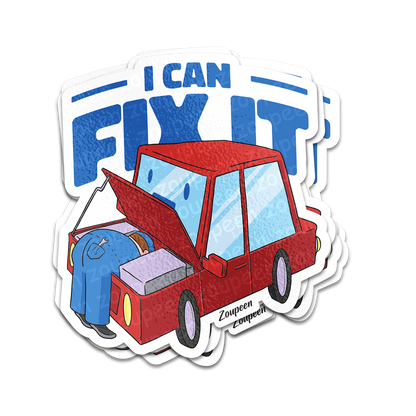 Fix-It Car Sticker