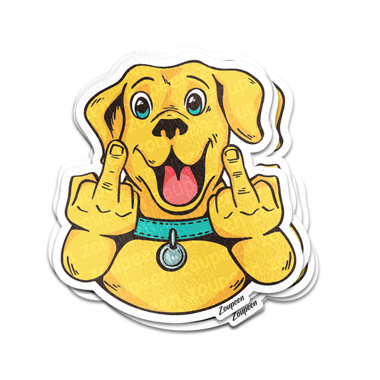 Cheeky Pup Sticker