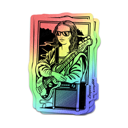 Mona Lisa Rock Sticker