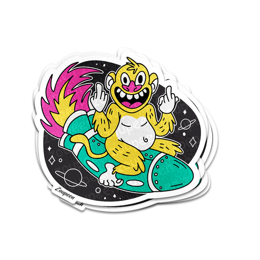 Space Monkey Sticker