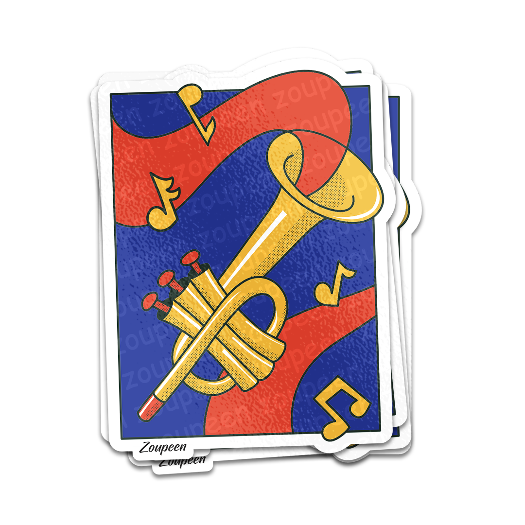 Musical Trumpet Sticker