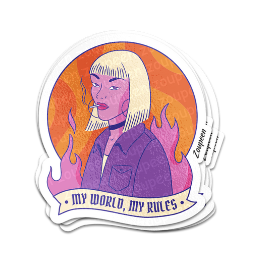 My World, My Rules Sticker