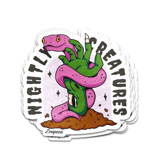 Nightly Creatures Sticker