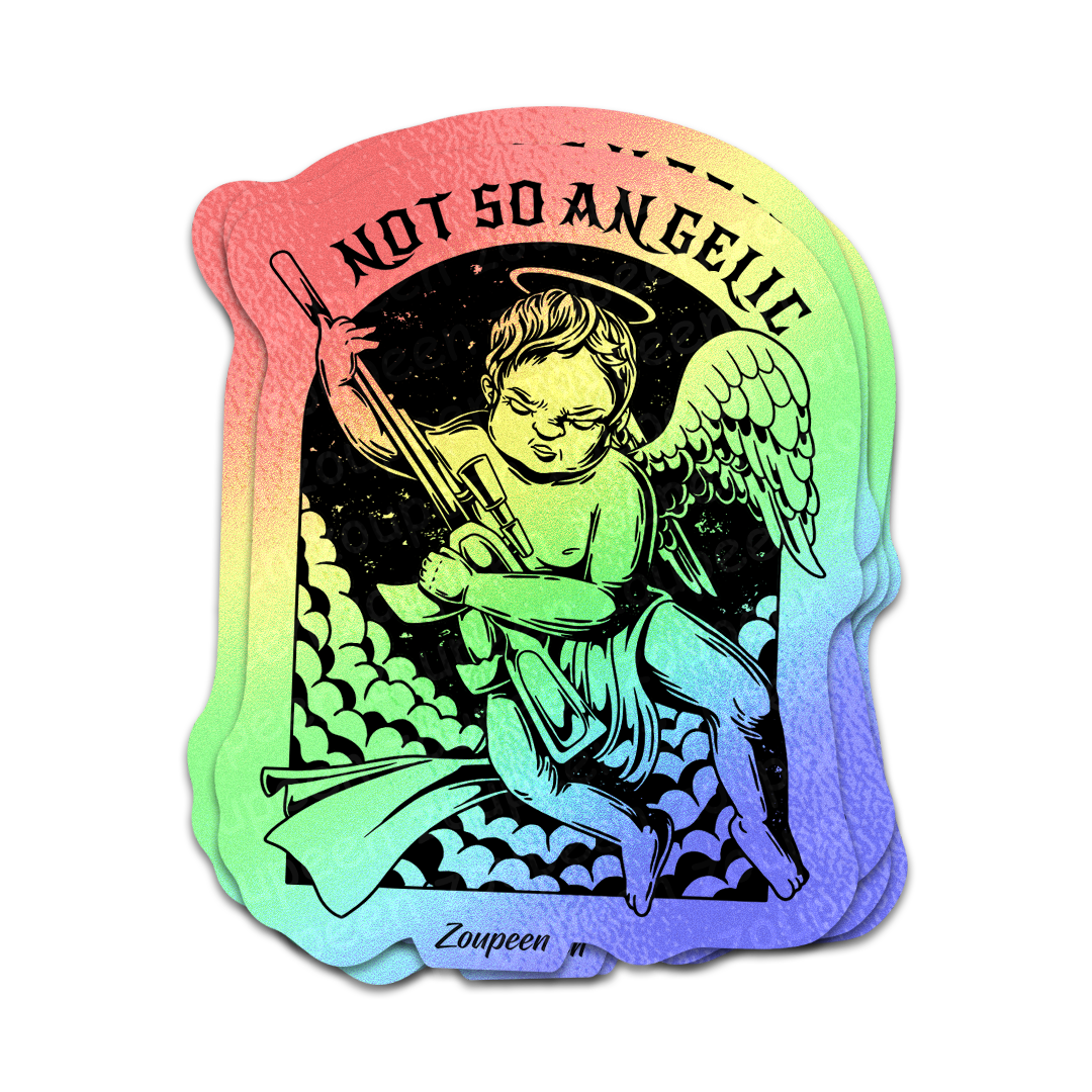 Not So Angelic Sticker