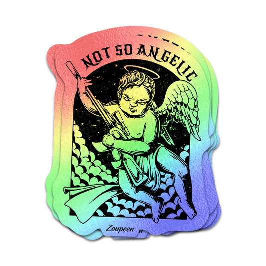 Not So Angelic Sticker