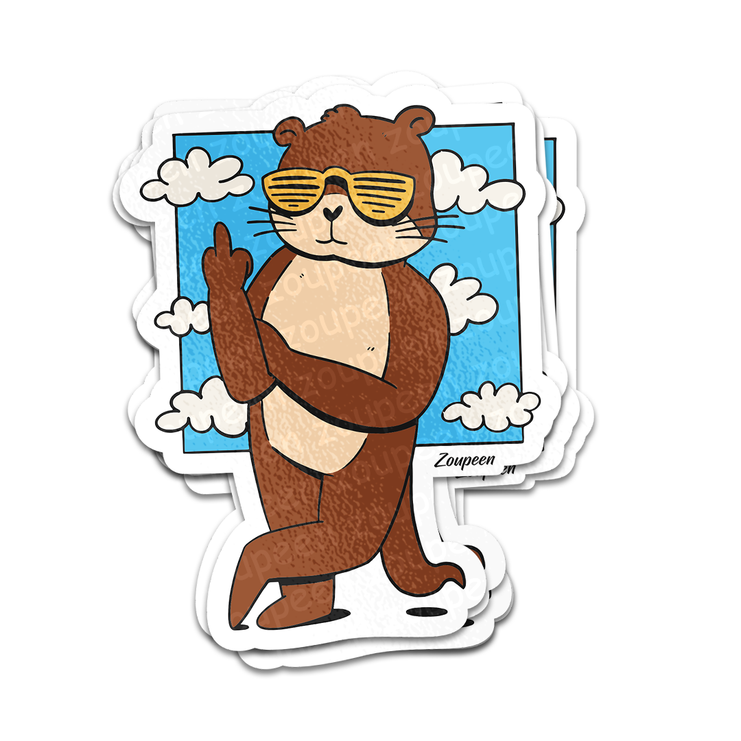 Cool Otter Vibes Sticker