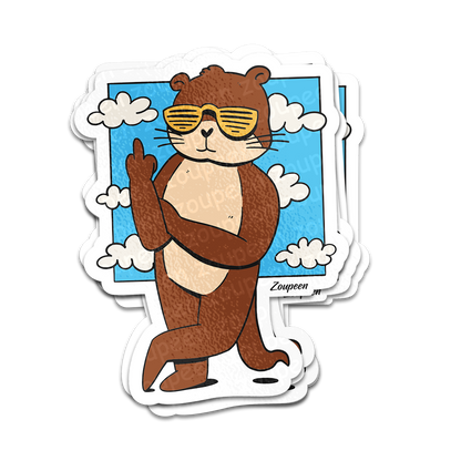 Cool Otter Vibes Sticker