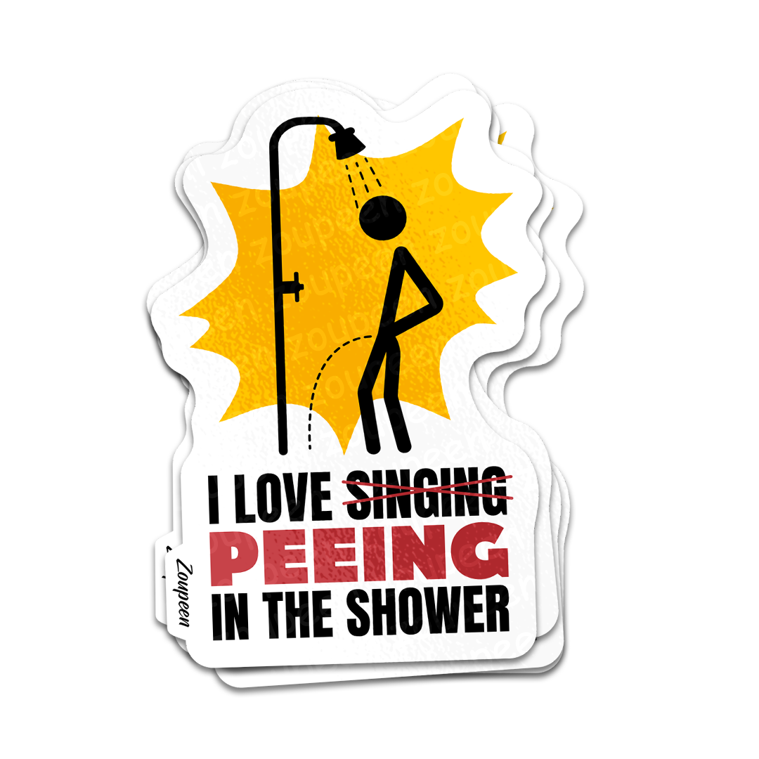 Shower Serenade Sticker