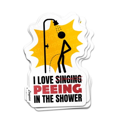 Shower Serenade Sticker