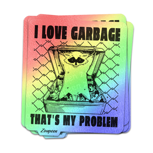 Garbage Raccoon Sticker