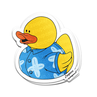 Tropical Duck Sticker