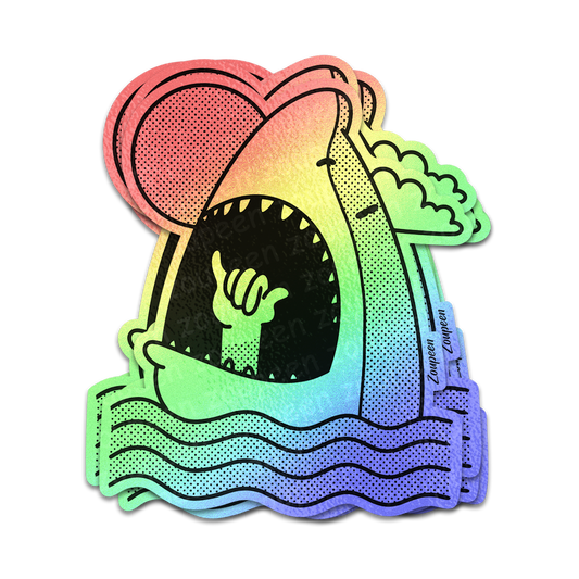 Shaka Shark Sticker