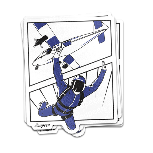 Skydiver Thrill Sticker