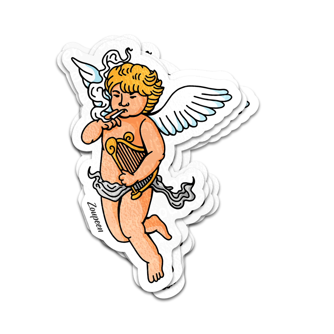 Chill Cherub Sticker