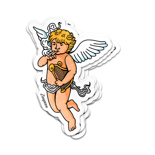 Chill Cherub Sticker