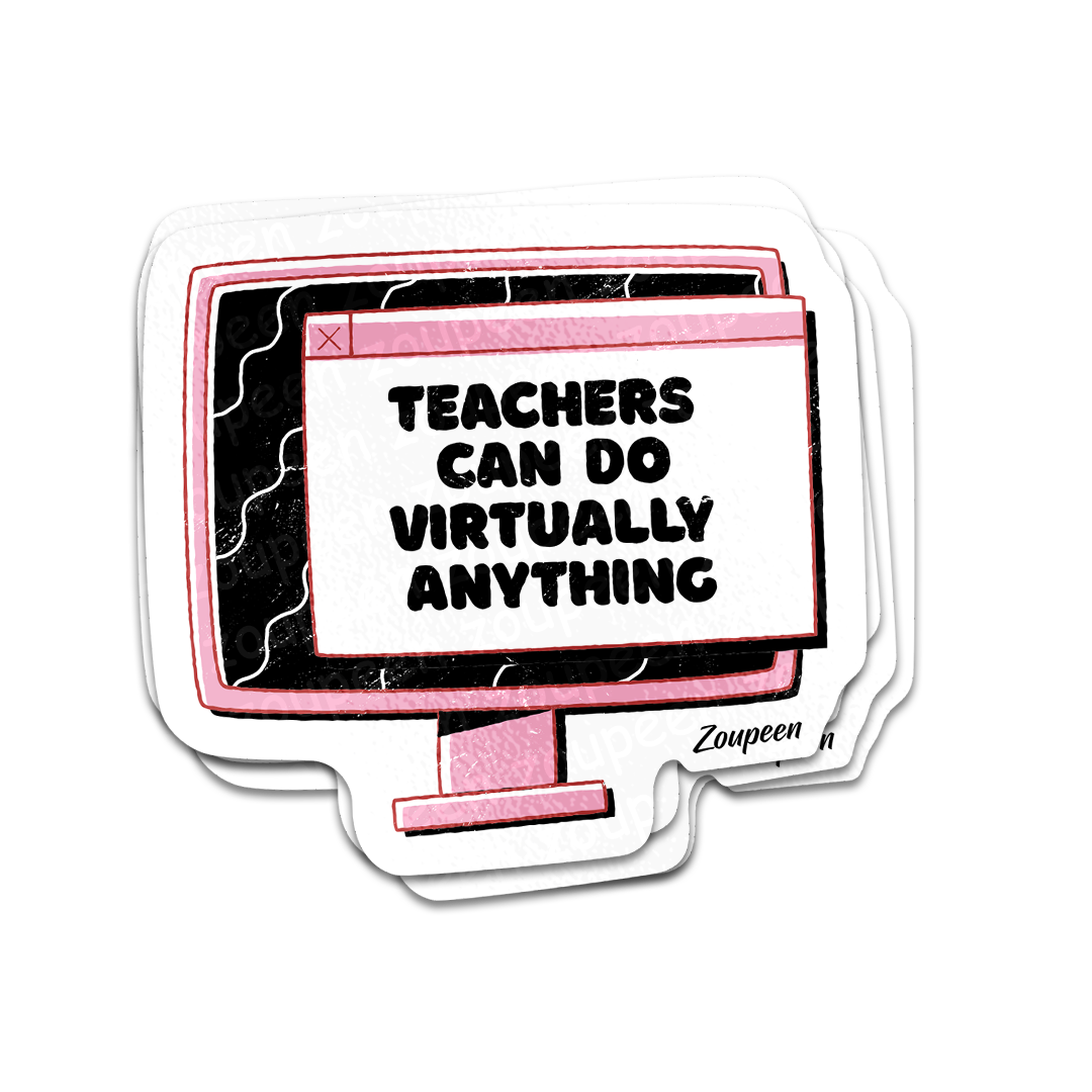 Virtually Anything Teacher Sticker