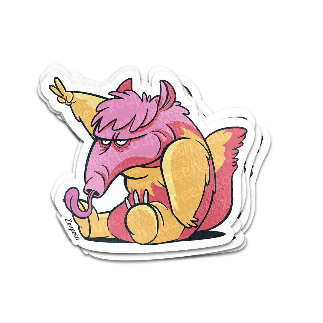 Party Pooped Anteater Sticker