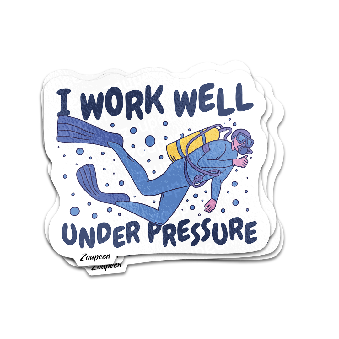 Under Pressure Diver Sticker