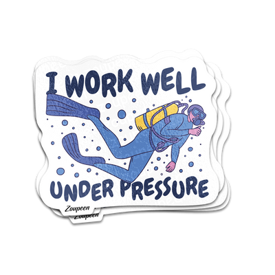 Under Pressure Diver Sticker