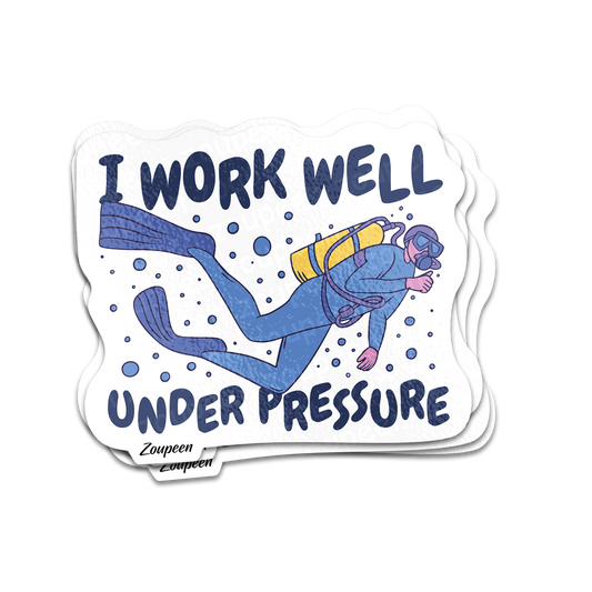 Under Pressure Diver Sticker